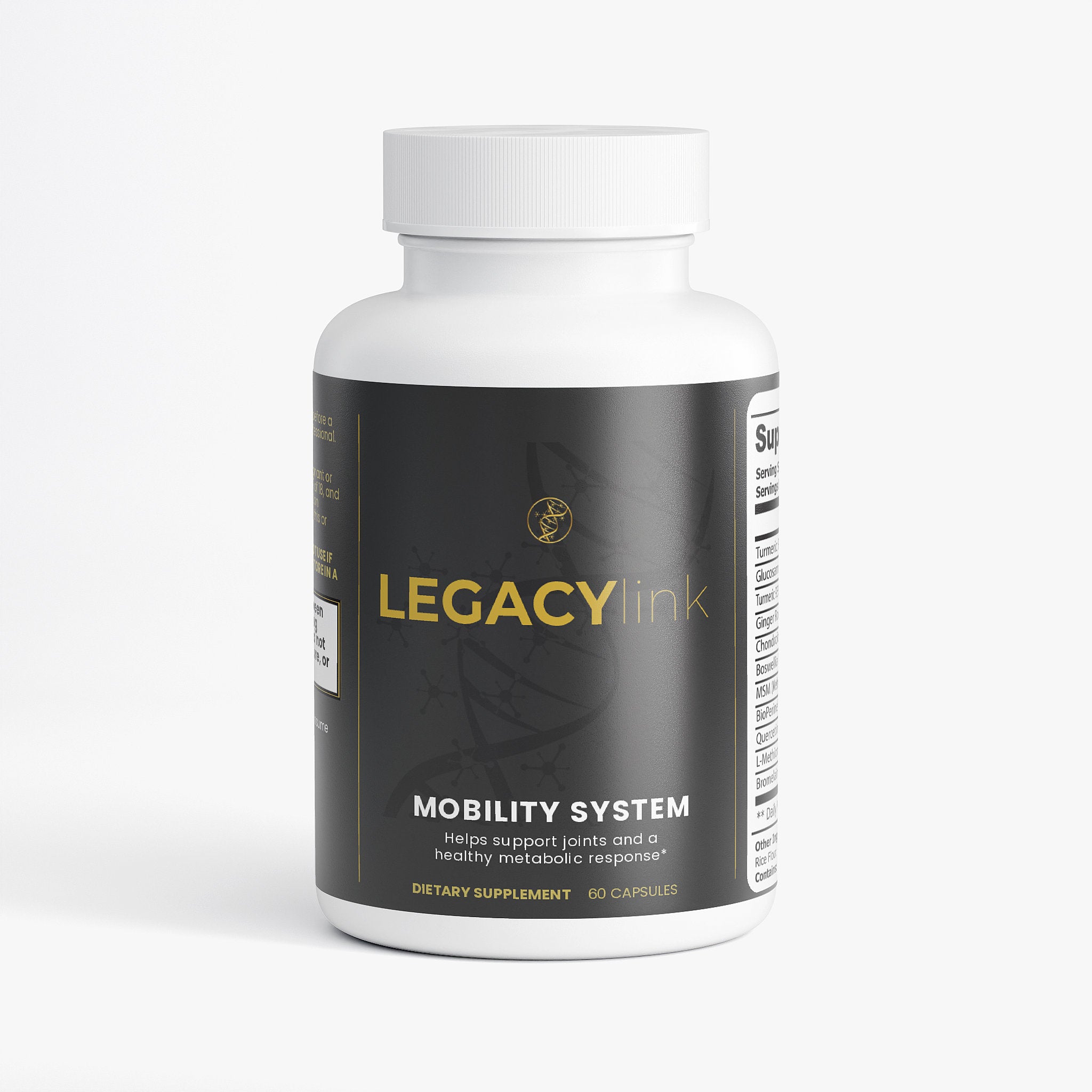 LEGACYlink Mobility System - Premium Turmeric and Joint Support Supplement