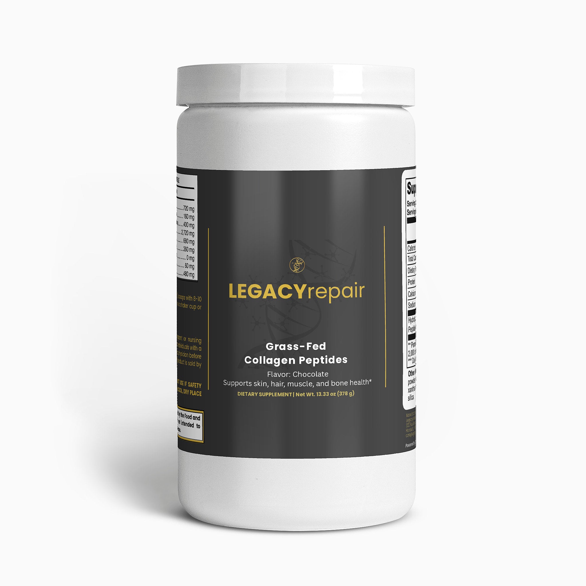 LEGACYrepair Grass-Fed Collagen Peptides (Chocolate)
